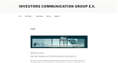 Desktop Screenshot of investors-communication-group.de