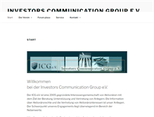 Tablet Screenshot of investors-communication-group.de